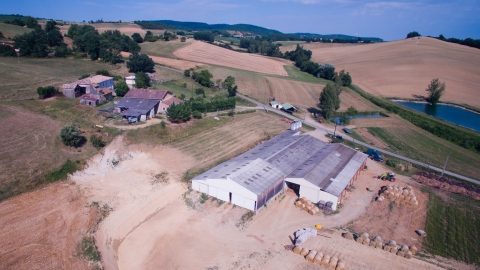 GAEC des Blancs de Quercy - Vue aérienne